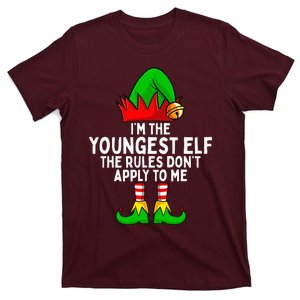 IM The Youngest Elf Matching Family Christmas T-Shirt