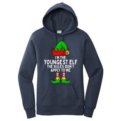 IM The Youngest Elf Matching Family Christmas Women's Pullover Hoodie