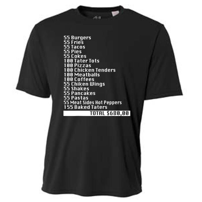 I Think You Should Leave 55 Burgers 55 Fries Cooling Performance Crew T-Shirt