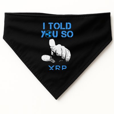 I Told You So Hodl Xrp Ripple Coin Blockchain Crypto Bullrun USA-Made Doggie Bandana