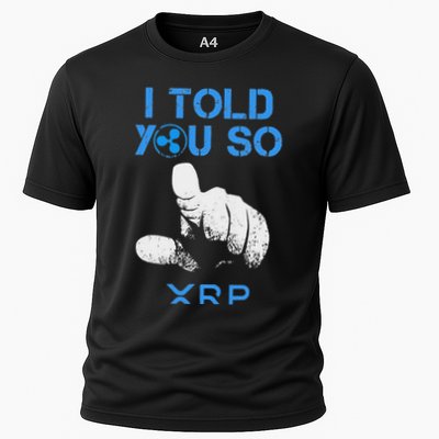 I Told You So Hodl Xrp Ripple Coin Blockchain Crypto Bullrun Performance Shirt