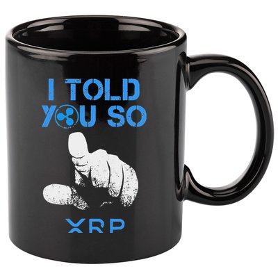 I Told You So Hodl Xrp Ripple Coin Blockchain Crypto Bullrun 11oz C Handle Ceramic Mug