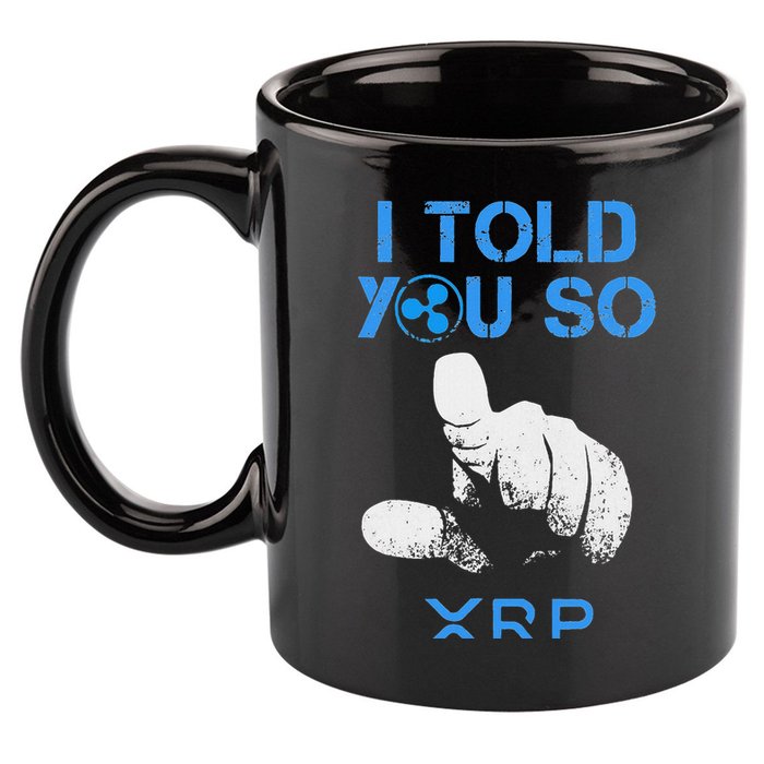 I Told You So Hodl Xrp Ripple Coin Blockchain Crypto Bullrun 11oz C Handle Ceramic Mug