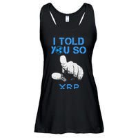 I Told You So Hodl Xrp Ripple Coin Blockchain Crypto Bullrun Ladies Essential Flowy Tank