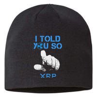 I Told You So Hodl Xrp Ripple Coin Blockchain Crypto Bullrun Sustainable Beanie