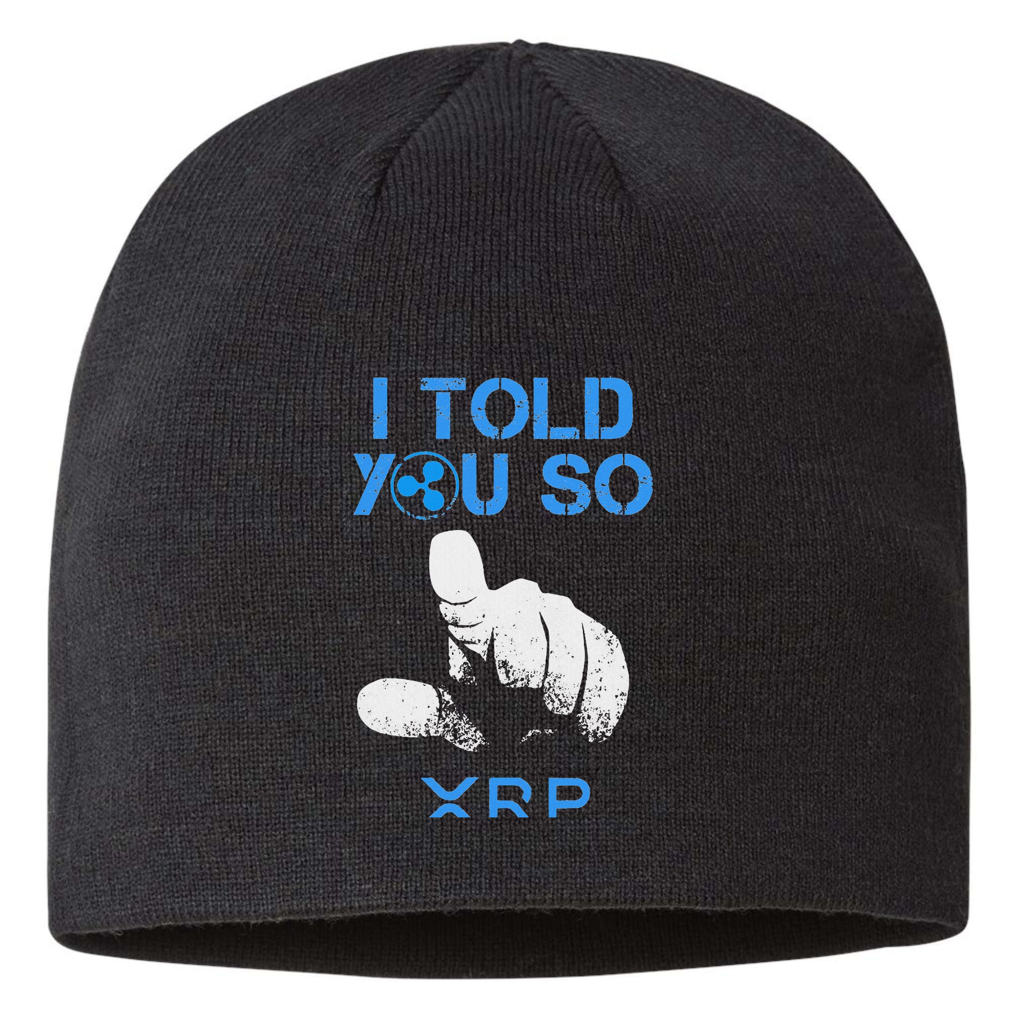 I Told You So Hodl Xrp Ripple Coin Blockchain Crypto Bullrun Sustainable Beanie