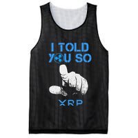 I Told You So Hodl Xrp Ripple Coin Blockchain Crypto Bullrun Mesh Reversible Basketball Jersey Tank