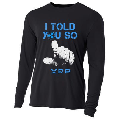 I Told You So Hodl Xrp Ripple Coin Blockchain Crypto Bullrun Cooling Performance Long Sleeve Crew