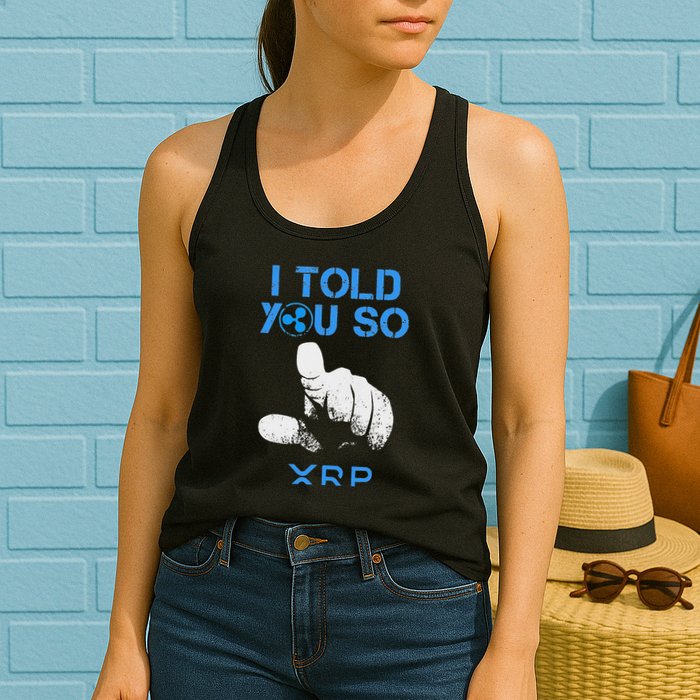I Told You So Hodl Xrp Ripple Coin Blockchain Crypto Bullrun Womens Tank Top