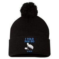 I Told You So Hodl Xrp Ripple Coin Blockchain Crypto Bullrun Pom Pom 12in Knit Beanie