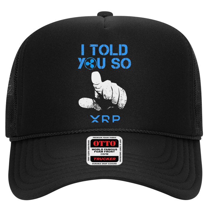 I Told You So Hodl Xrp Ripple Coin Blockchain Crypto Bullrun Hat