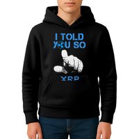 I Told You So Hodl Xrp Ripple Coin Blockchain Crypto Bullrun Kids Hoodie