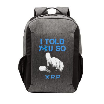 I Told You So Hodl Xrp Ripple Coin Blockchain Crypto Bullrun Vector Backpack
