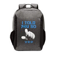 I Told You So Hodl Xrp Ripple Coin Blockchain Crypto Bullrun Vector Backpack