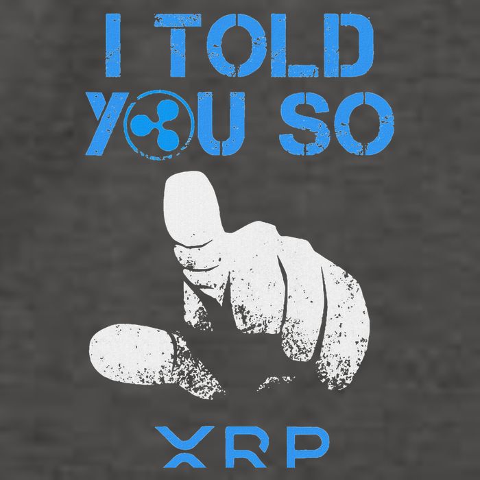 I Told You So Hodl Xrp Ripple Coin Blockchain Crypto Bullrun Vector Backpack