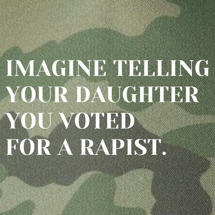 Imagine Telling Your Daughter You Voted For A Rapist Legacy Tie Dye Trucker Hat