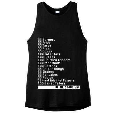 I Think You Should Leave 55 Burgers 55 Fries Ladies PosiCharge Tri-Blend Wicking Tank