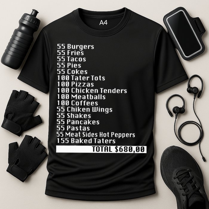 I Think You Should Leave 55 Burgers 55 Fries Cooling Performance Crew T-Shirt