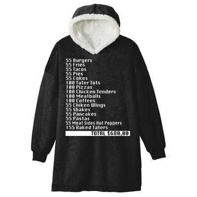 I Think You Should Leave 55 Burgers 55 Fries Hooded Wearable Blanket