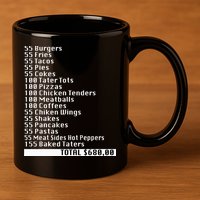 I Think You Should Leave 55 Burgers 55 Fries 11oz C Handle Ceramic Mug