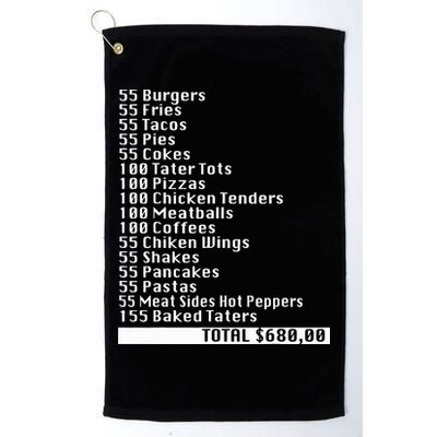 I Think You Should Leave 55 Burgers 55 Fries Golf Towel