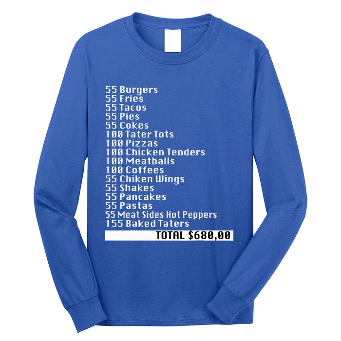 I Think You Should Leave 55 Burgers 55 Fries Long Sleeve Shirt