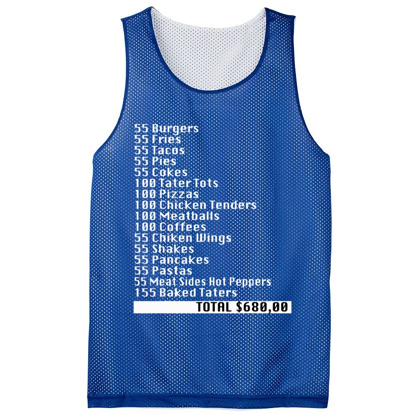 I Think You Should Leave 55 Burgers 55 Fries Mesh Reversible Basketball Jersey Tank
