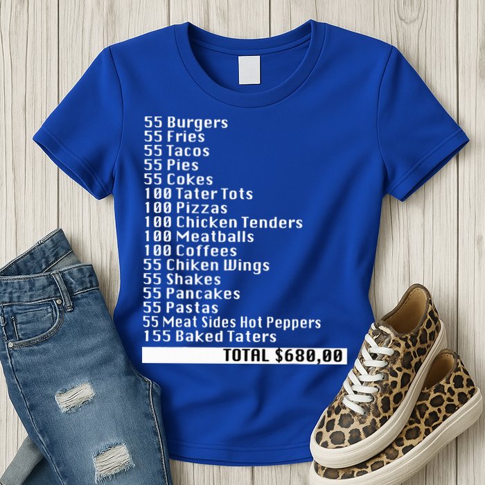 I Think You Should Leave 55 Burgers 55 Fries Womens T-Shirt