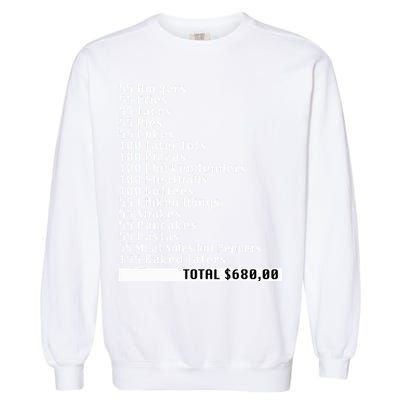 I Think You Should Leave 55 Burgers 55 Fries Garment-Dyed Sweatshirt