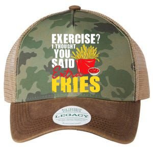 I Thought You Said Extra Fries Fast Food Lover French Fry Legacy Tie Dye Trucker Hat