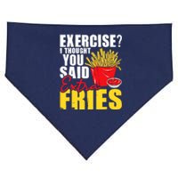 I Thought You Said Extra Fries Fast Food Lover French Fry USA-Made Doggie Bandana