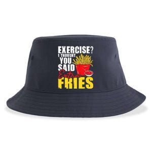 I Thought You Said Extra Fries Fast Food Lover French Fry Sustainable Bucket Hat