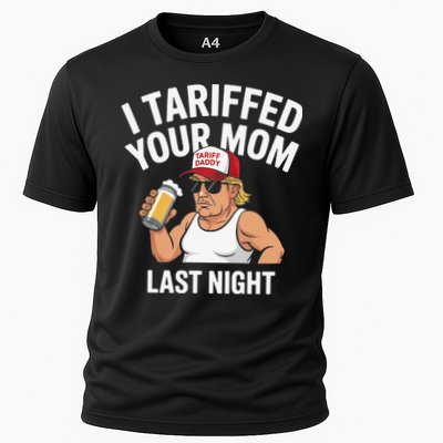 I Tariffed Your Mom Last Night Cooling Performance Crew T-Shirt