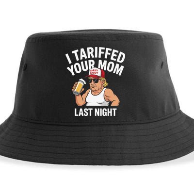 I Tariffed Your Mom Last Night Sustainable Bucket Hat