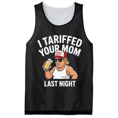 I Tariffed Your Mom Last Night Mesh Reversible Basketball Jersey Tank