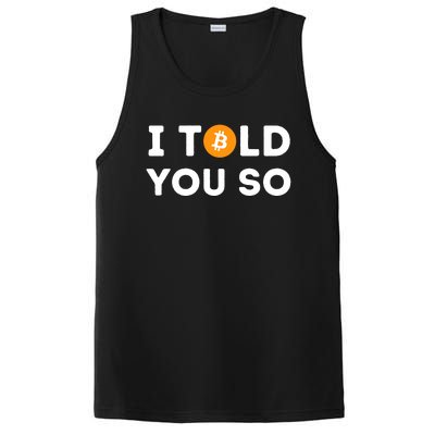 I Told You So Funny Crypto Trader Btc Bitcoin Investor PosiCharge Competitor Tank