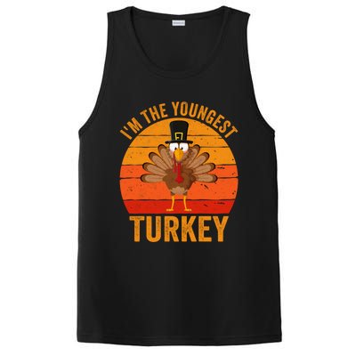 Im The Youngest Turkey Cool Gift Funny Thanksgiving Day Gift PosiCharge Competitor Tank