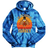 Im The Youngest Turkey Cool Gift Funny Thanksgiving Day Gift Tie Dye Hoodie