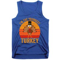 Im The Youngest Turkey Cool Gift Funny Thanksgiving Day Gift Tank Top