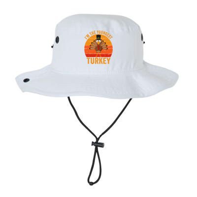 Im The Youngest Turkey Cool Gift Funny Thanksgiving Day Gift Legacy Cool Fit Booney Bucket Hat