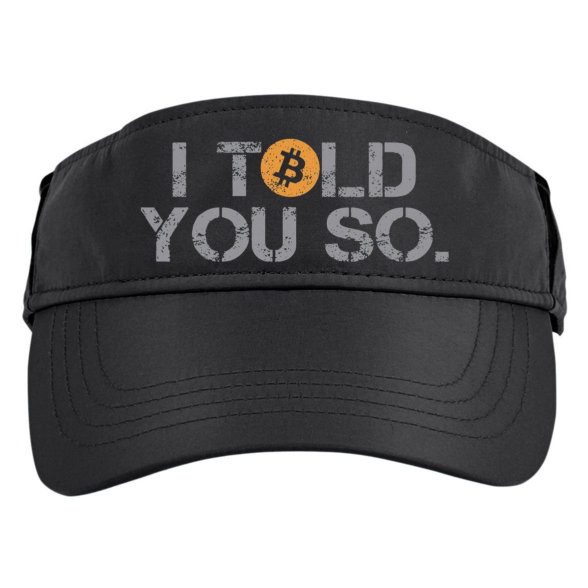 I Told You So Bitcoin Funny Btc Crypto Cryptocurrency Trader Adult Drive Performance Visor