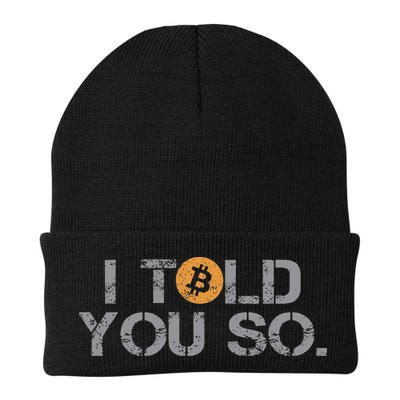 I Told You So Bitcoin Funny Btc Crypto Cryptocurrency Trader Beanie