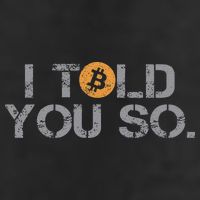 I Told You So Bitcoin Funny Btc Crypto Cryptocurrency Trader Crop Fleece Hoodie
