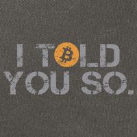 I Told You So Bitcoin Funny Btc Crypto Cryptocurrency Trader Cotton Canvas Backpack