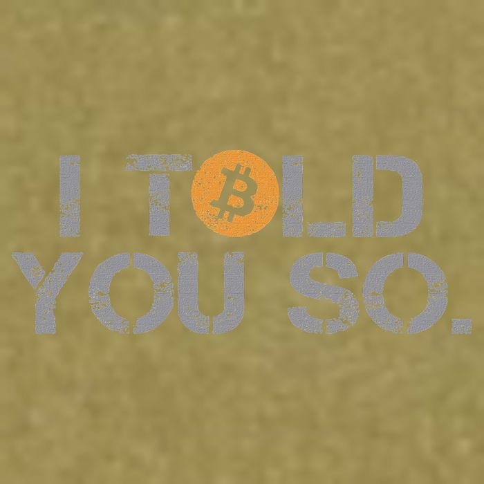 I Told You So Bitcoin Funny Btc Crypto Cryptocurrency Trader Garment-Dyed Women's Muscle Tee