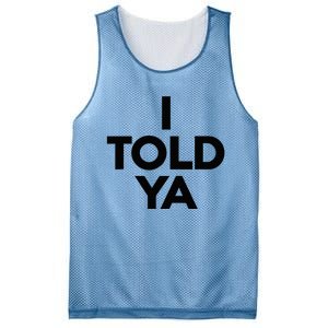 I Told Ya Tennis I Told You Mesh Reversible Basketball Jersey Tank