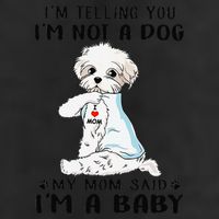 Im Telling You Im Not A Dog My Mom Said Maltese Adult Drive Performance Visor