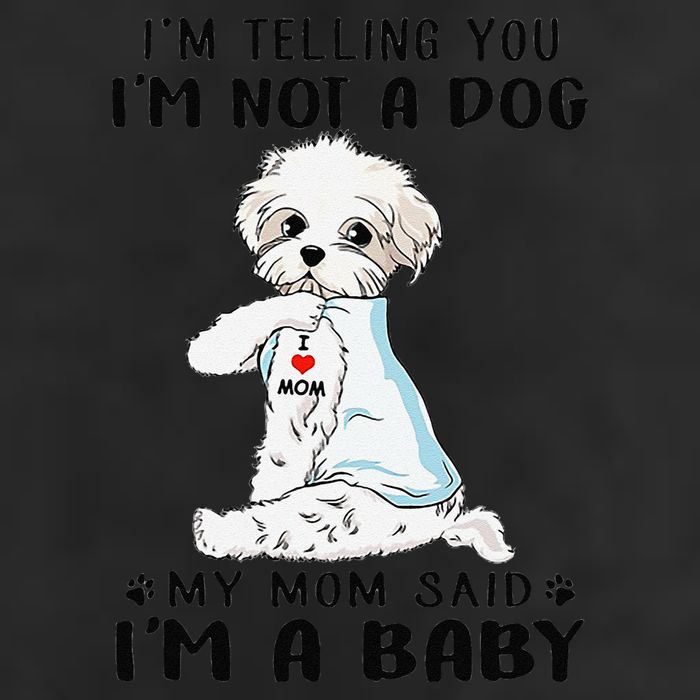 Im Telling You Im Not A Dog My Mom Said Maltese Adult Drive Performance Visor