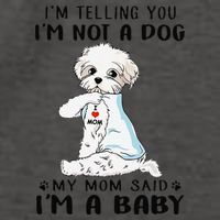 Im Telling You Im Not A Dog My Mom Said Maltese Vector Backpack