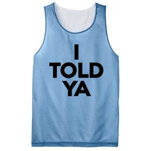 I Told Ya Tennis I Told You Mesh Reversible Basketball Jersey Tank